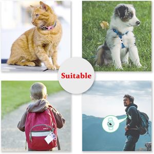 Pet <b>Collar</b> Holder For Apple Air Tag 2 Pack Pink Soft Plastic Lightweight Cat And <b>Small</b> <b>Dog</b> Accessory With Animal Pattern - Product Image 2