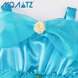 MQATZ nuovo arrivo ragazze blu Cosplay abito da principessa modello solido Costume da neonato per piccola principessa APF02 - Product Image 3