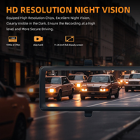WIFI GPS voiture Dvr miroir 4K Dash Cam double objectif Dashcam lecteur enregistreur flux 11.26 pouces Carreview miroir DVR
