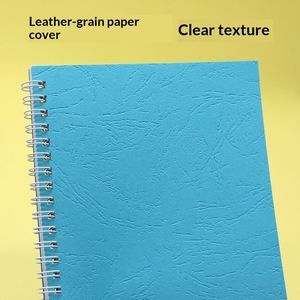 Bloc-notes à spirales avec couverture en PU, format A5, couleur turquoise, pour écrire et prendre des notes - Product Image 4