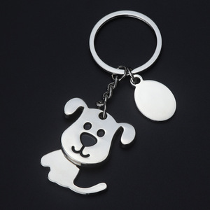 Heißer Verkauf Hochwertiger Kreativer Cartoon-Welpen-Schlüsselanhänger mit Wackelkopf aus Zinklegierung Werbegeschenk Souvenir Autoanhänger - Product Image 3
