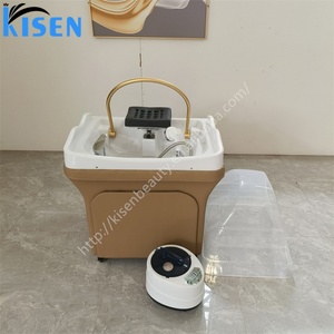 KISEN Bac à shampoing portable professionnel avec circulation d'eau thérapeutique pour le cuir chevelu et tuyaux, mobilier de salon - Product Image 3