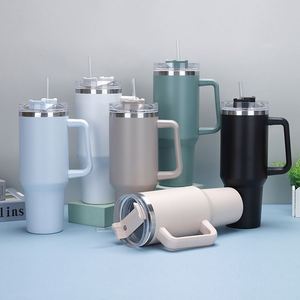 Gobelet de voyage H1.0 avec poignée, 40 oz, double paroi, couvercle, paille, antidérapant, OEM ODM, marque personnalisée - Product Image 3