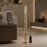 Diffuseur d'huiles essentielles électrique autonome en aluminium 100 ml, contrôle intelligent par application, anti-fuite, pour hôtel, spa, maison