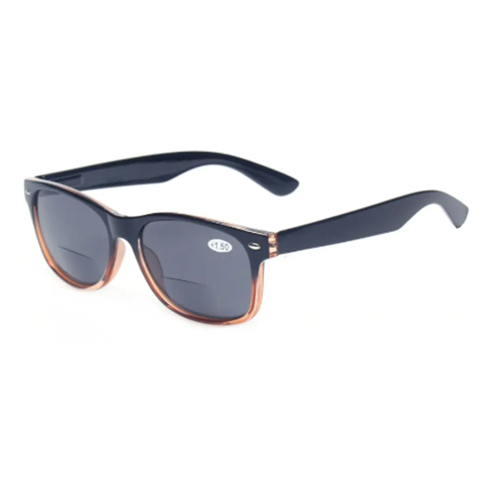 2020 Bifocale Leesbril Grey Lens Fashion Mannen En Vrouwen Spring Scharnier Plastic Presbyopie Bril Outdoor Vissen Zonnebril