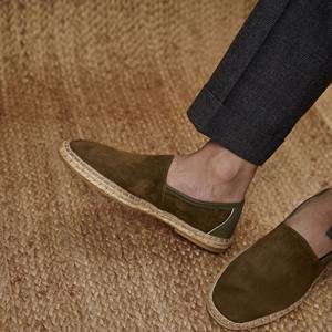 Alpargatas de Piel de Oveja para Hombre, Ligeras, Antideslizantes, Transpirables, con Cordones, Estilo Patchwork, para Oficina y Trabajo, Venta Directa de Fábrica - Product Image 4