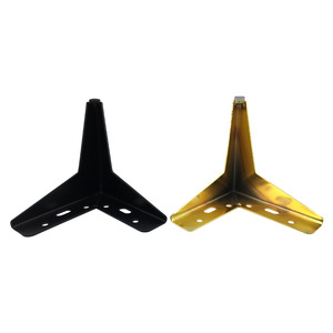 Pata de Mueble de Acero Laminado en Frío de 1.6 mm, Color Negro Cromado Titanio Dorado, 130 mm de Altura, Soporte Industrial Resistente para Mesa - Product Image 3