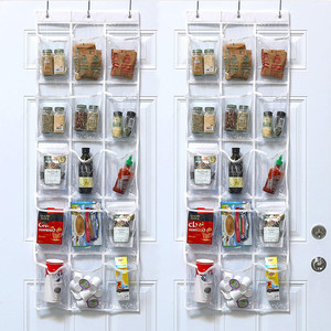 ที่แขวนเก็บของในครัวแบบใส แขวนประตู ติดผนัง ชั้นวางเครื่องปรุง - Product Image 1