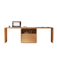 Bureau d'ordinateur Double télescopique minimaliste de Style italien pour chambre à coucher, nouveau bureau de travail élégant
