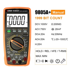Vc9805a חדש + ביצועים טובים multimeter משתמש lcd עם דמות גבוהה 27m-1 - Product Image 5