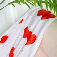 Couverture en flanelle personnalisée avec logo imprimé, sublimation numérique, couverture en polaire douce pour cadeau, hôtel, voyage, maison