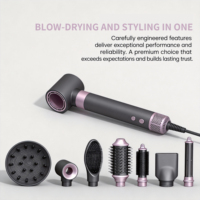 Styler à air chaud multifonctionnel 5 en 1, sèche-cheveux interchangeable, prix d'usine, moteur BLDC DC, brosse sèche-cheveux