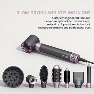 Secador de Pelo Multifuncional <span class=keywords><strong>5</strong></span> <span class=keywords><strong>en</strong></span> <span class=keywords><strong>1</strong></span> con Cepillo, Motor BLDC DC, Precio de Fábrica - Product Image 3