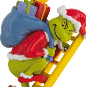 Ornement de Noël en résine classique du <span class=keywords><strong>Grinch</strong></span> sur échelle, inspiré du <span class=keywords><strong>film</strong></span> de Noël de Dr. Seuss, cadeau de Noël - Product Image 4