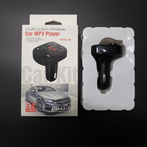 Émetteur FM Modulateur Aux X8 Kit Mains Libres Bluetooth pour Voiture Lecteur MP3 Audio de Voiture avec Charge Rapide 3.1A Chargeur USB Double pour Voiture - Product Image 5