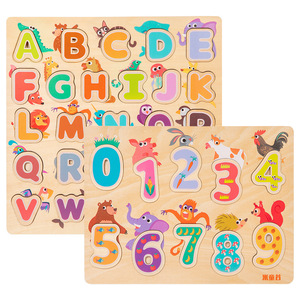 <span class=keywords><strong>Jeu</strong></span> de reconnaissance et d'appariement <span class=keywords><strong>des</strong></span> mots pour bébés, en bois, en forme de dessin animé, avec lettres, pour l'apprentissage précoce - Product Image 2
