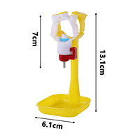 Abreuvoirs automatiques pour poulets avec valve à bille en acier, type tétine, coupelle d'eau suspendue pour élevage de poulets, bol d'eau pour poussins
