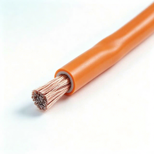 สายเชื่อมทองแดงหุ้มฉนวนแบบตีเกลียว 25 มม.²  หุ้มด้วย PVC/ยาง  ทนแรงดัน 600V/1000V สีส้ม/น้ำเงิน/ดำ สำหรับเครื่องเชื่อมไฟฟ้า - Product Image 1