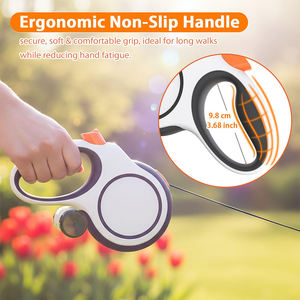 5 Metre Ağır Hizmet Tipi Geri Çekilebilir Köpek Kedi Tasması Kaka Poşeti Dağıtıcısı Geliştirilmiş Kilitleme Sistemi Kaymaz Saplı Çevre Dostu Tasarım Evcil Hayvanlar İçin - Product Image 6