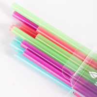 Pailles changeantes de couleur intéressante Offre Spéciale, couleur en plastique dure réutilisable de pp changeant des pailles à boire pour la partie