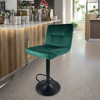 Tabourets de bar en gros, chaises de cuisine, chaises d'îlot de cuisine, tabourets de bar réglables en hauteur avec design en velours
