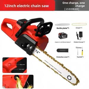 Motosierra de 12 Pulgadas sin Escobillas con Batería de Iones de Litio de 2 Ah, Alta Potencia, <span class=keywords><strong>4250</strong></span> RPM, para Jardinería, Tala, Poda, Portátil, para el Hogar - Product Image 5
