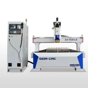 Yüksek hız 4*8/5 * 10ft ATC cnc router A4-1530-L8 doğrama gravür makinesi ahşap/mdf/kontrplak işleme için