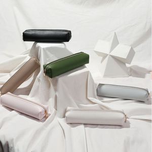 Estuche para Lápices de Cuero PU Ecológico, Organizador de Papelería Portátil, Bolsa Portaplumas de Gran Capacidad para Estudiantes - Product Image 4
