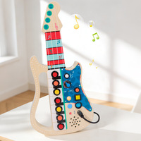 Guitarra de Juguete para Niños con Circuito Simulado, Teclado Electrónico y Interruptores, Herramienta Educativa Musical Multifuncional
