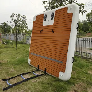 Drop Stitch Pvc Swimming Water Pontoon Plate-forme flottante gonflable pour <span class=keywords><strong>Jet</strong></span> <span class=keywords><strong>Ski</strong></span> Yacht Island - Product Image 1