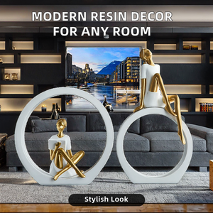 Modern Simple Fashion Resin <b>Girl</b> Figurine Home Decoration Christmas Thanksgiving Graduation Wine Cabinet - Product Image 2