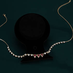 Collares de cadena tipo tenis ovalados multicolor con circonitas cúbicas (CZ) estilo Iced Out, chapados en cobre, de moda, para uso diario o fiestas - Product Image 6