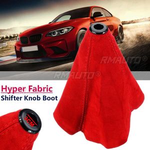 Red Gear Shift Collars Hyper Fabric Gear Gaiter <b>Boot</b> <b>Cover</b> Shift knob Shifter <b>Boot</b> <b>Cover</b> Universal - Product Image 1