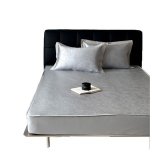Hongchang Ice <b>Silk</b> Mat Set 1.5m 1.8m Summer Cooling Fitted <b>Sheet</b> Light Luxury Bedding - Product Image 3