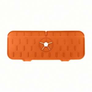 Kitchen <b>Sink</b> Splash Guard <b>Mat</b>, Silicone <b>Sink</b> Water Splash Catcher Pad Behind Faucet for Kitchen Bathroom <b>Sink</b> Draining <b>Mat</b> - Product Image 1