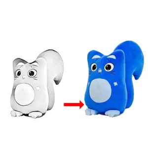 Синие говорящие мягкие игрушки животные головы для детей