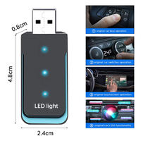 Nouveauté Mini Lampe LED Portable Boîtier AI Adaptateur CarPlay Android Auto Dongle USB Sans Fil Assistant Vocal ABS