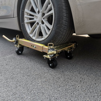 Petit moteur de voiture manuel, équipement de manutention de chariot, barre de traction de ceinture en acier au manganèse à levier à quatre roues