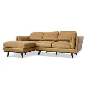 Modernity Set Sofa Kulit Sintetis, Set Sofa dengan Kursi Malas