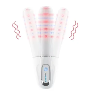 new invention Red infrared light and bule light Vaginal Massager Adult Sex Toys with antimicrobial dildo vibrator for women