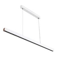 Suspension linéaire minimaliste pour bureau et salle à manger Design LED moderne simple Utilisation domestique haut de gamme en aluminium