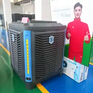 Ventilador de refrigeración por agua Industrial respetuoso con el medio ambiente, aires acondicionados evaporativos montados en el techo y en la ventana