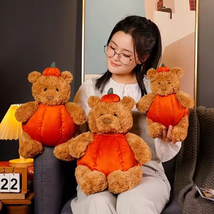 <strong>Pumpkin</strong> Bear Plush Toy Halloween <strong>Teddy</strong> Bear Super Soft PP Cotton Comforter Cute All Ages Kids Girlfriend Valentine's Birthday - Product Image 3