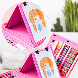 Set di <span class=keywords><strong>pastelli</strong></span> ad acquerello da 208 pezzi <span class=keywords><strong>pastelli</strong></span> per pittura artistica colorati Non tossici con cavalletto per Set di scatole regalo per bambini - Product Image 5