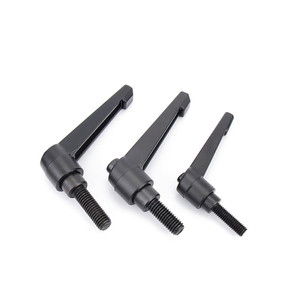 Manijas de ajuste con tornillo, tipo L, autoblocantes, M6, manija de bloqueo, manija roscada con trinquete, palanca de sujeción - Product Image 3