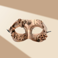 Masque de chat Steampunk Cyber Punk Masques de fête d'Halloween faits à la main avec lunettes LED pour le fabricant de costumes de carnaval à thème