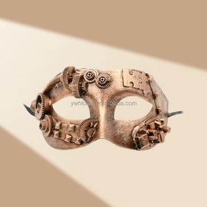 Masque de chat Steampunk <span class=keywords><strong>Cyber</strong></span> <span class=keywords><strong>Punk</strong></span> Masques de fête d'Halloween faits à la main avec lunettes LED pour le fabricant de costumes de carnaval à thème - Product Image 5
