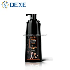 Dexe cinema Private Label Customized Argan Speedy Hair Color Shampoo Fast Black Hair Dye Shampoo For White Hair To Black