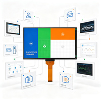 Layar LCD TFT 9 Inci 1024x600 IPS Semua Sudut Pandang Panel Sentuh dengan Antarmuka CTP RGB Layar LCD TFT