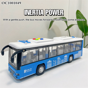 Chất lượng cao mô phỏng trượt ma sát xe buýt xe đồ chơi cho trẻ em với ánh sáng âm thanh - Product Image 3